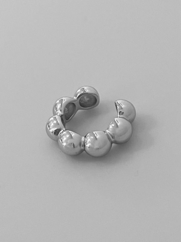 画像5: SILVER925 4mm幅 ボールラインイヤーカフ (5)
