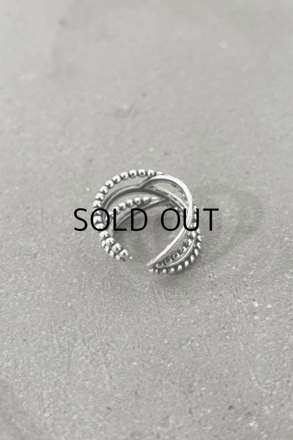 画像4: SILVER925 スムース&ノッチマルチクラスラインリング (4)