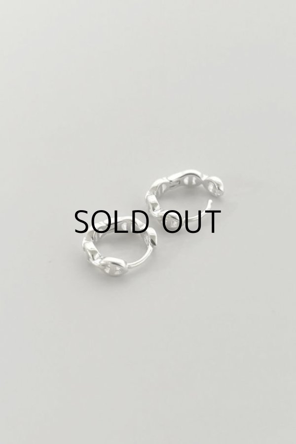 画像2: SILVER925 3mm幅 マリタイムチェーンピアス 10mm径 (2)