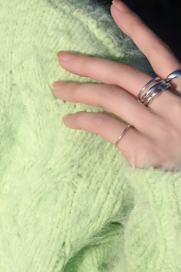 画像7: SILVER925 1.0mm幅 スタッキングリング (7)