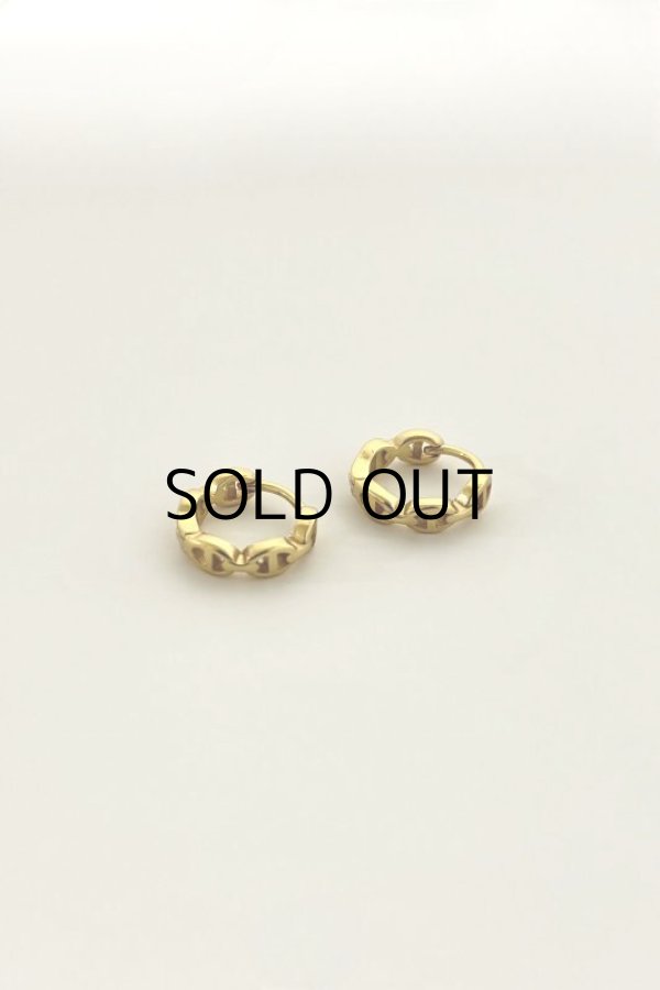 画像7: SILVER925 3mm幅 マリタイムチェーンピアス 10mm径 (7)