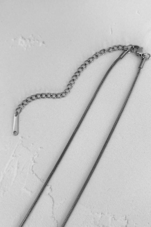 画像5: ステンレス 1.5mm幅 スネークチェーンネックレス (5)