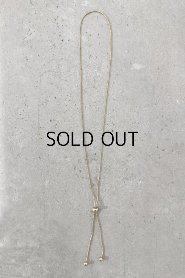 画像10: ステンレス スライドスネークチェーンラリエットネックレス (10)