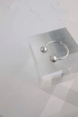 画像1: SILVER925 ダブルボールリング  (1)