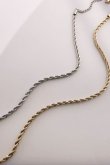 画像5: ステンレス 2.5mm幅ロープチェーンネックレス (5)