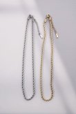 画像4: ステンレス 2.5mm幅ロープチェーンネックレス (4)