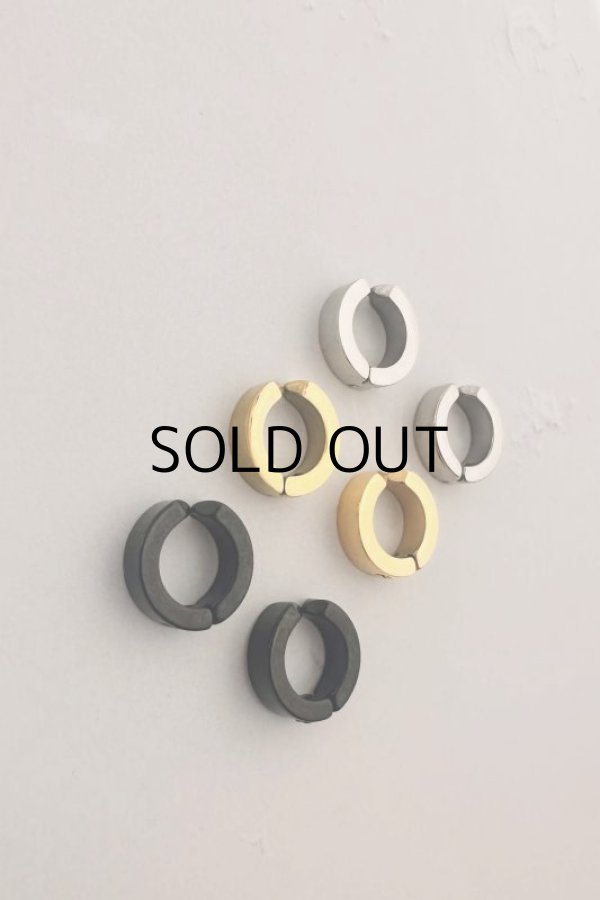 画像3: ステンレス 4mm幅フープイヤリング (3)