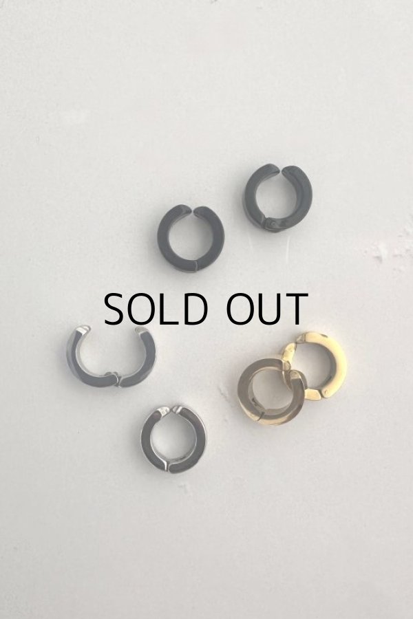 画像2: ステンレス 4mm幅フープイヤリング (2)