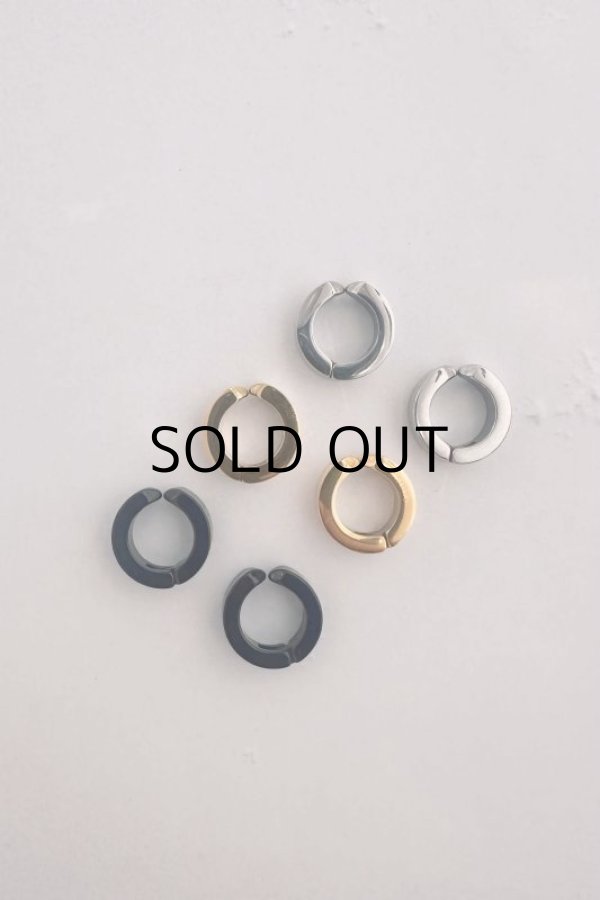 画像1: ステンレス 4mm幅フープイヤリング (1)