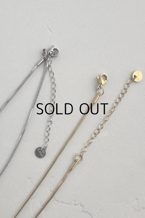 画像7: ▶︎ ステンレス 1mm幅 スネークチェーンネックレス  (7)