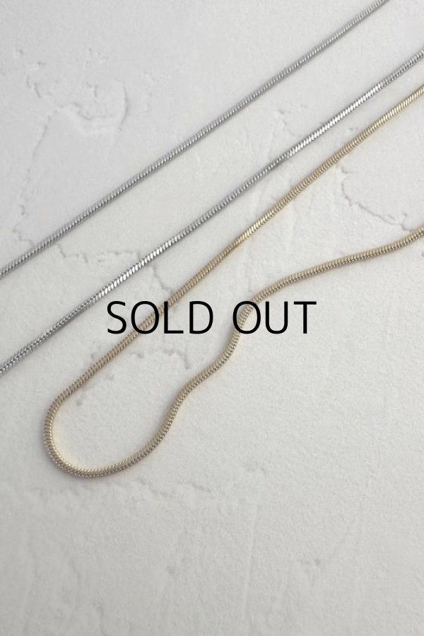 画像5: ▶︎ ステンレス 1mm幅 スネークチェーンネックレス  (5)