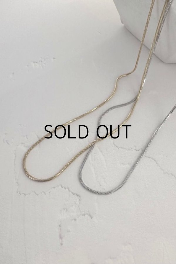 画像8: ▶︎ ステンレス 1mm幅 スネークチェーンネックレス  (8)