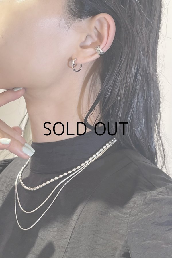 画像10: SILVER925 3.0mm幅 オーバルボールチェーンネックレス (10)