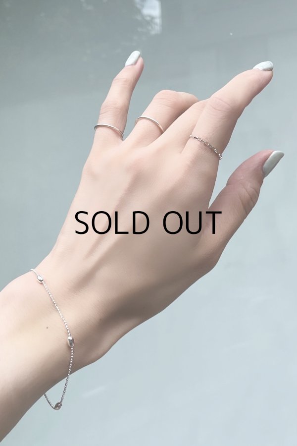 画像7: SILVER925 ライスボールステーションチェーンブレスレット/シルバー (7)