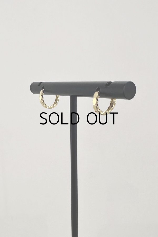 画像8: SILVER925 ペンタゴンフラットラインフープピアス (8)