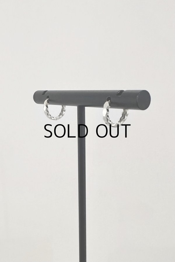 画像6: SILVER925 ペンタゴンフラットラインフープピアス (6)