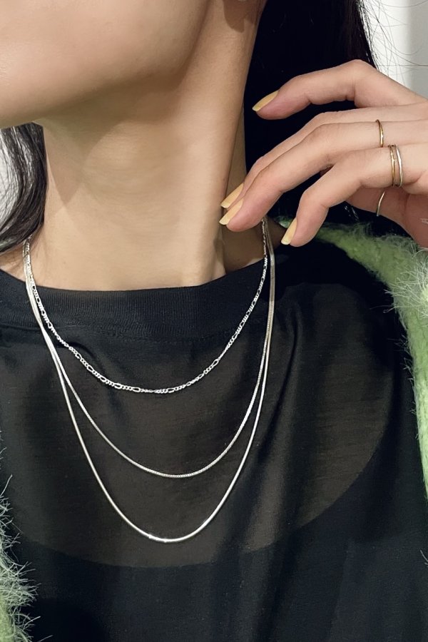 画像12: SILVER925 1.4mm幅 スネークチェーンネックレス (12)