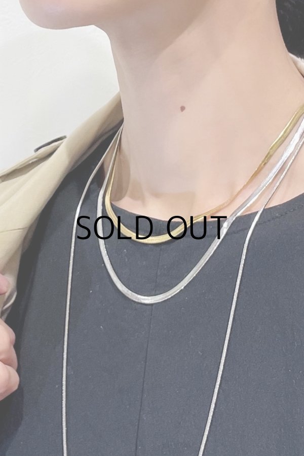 画像8: ステンレス ヘリンボーンチェーンネックレス (8)