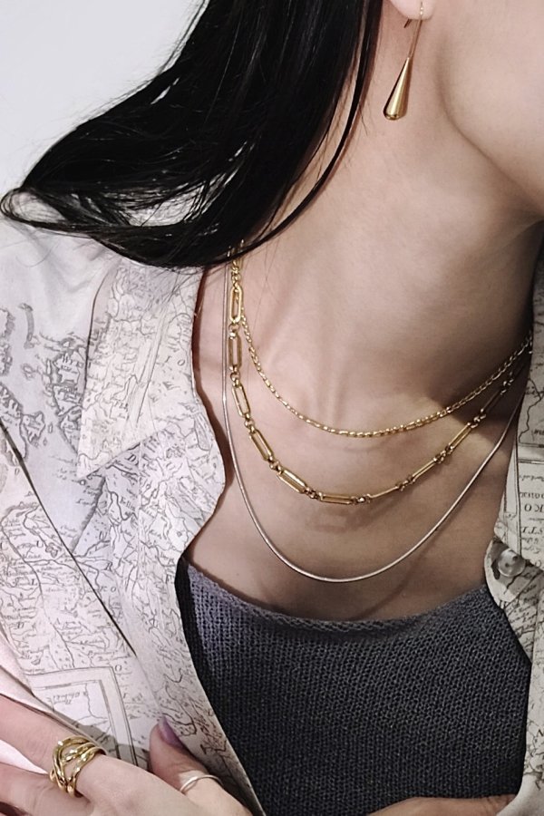 画像10: SILVER925 1.4mm幅 スネークチェーンネックレス (10)