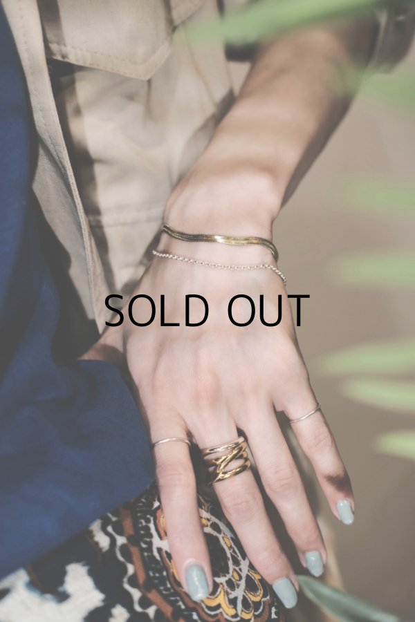 画像8: ステンレス ヘリンボーンチェーンブレスレット (8)