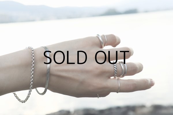 画像9: ステンレス ヘリンボーンチェーンブレスレット (9)