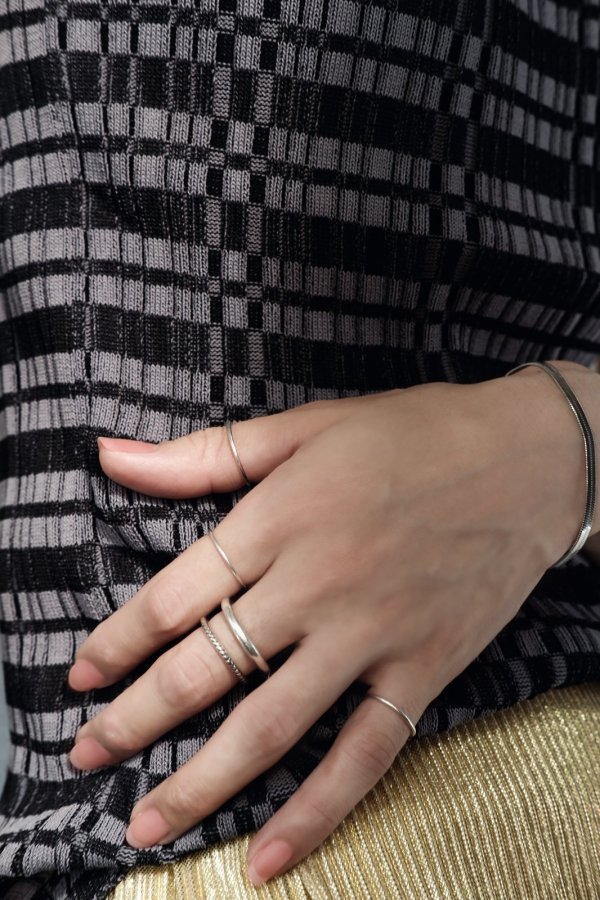 画像6: SILVER925 1.0mm幅 スタッキングリング (6)