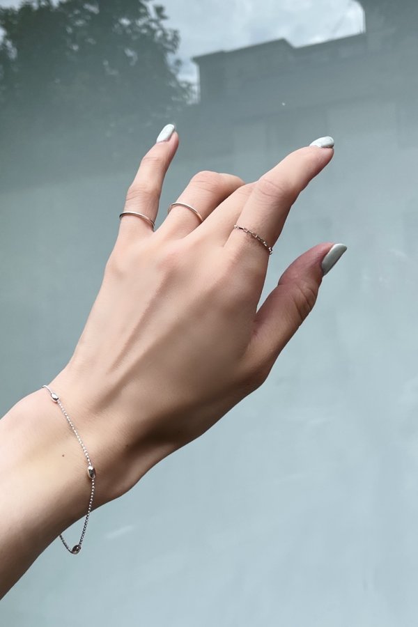 画像8: SILVER925 1.0mm幅 スタッキングリング (8)