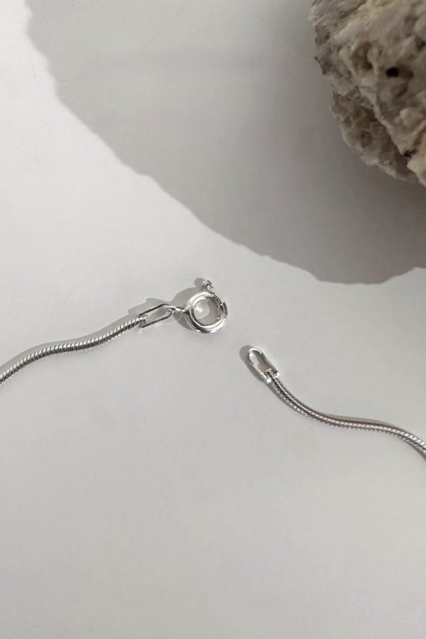 画像6: SILVER925 1.4mm幅 スネークチェーンネックレス (6)