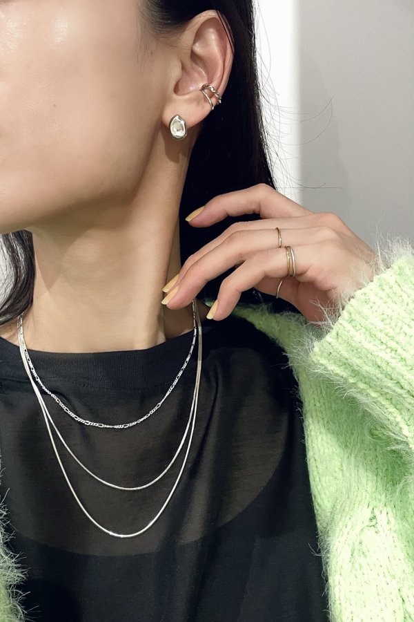 画像12: SILVER925 フィガロチェーンネックレス (12)