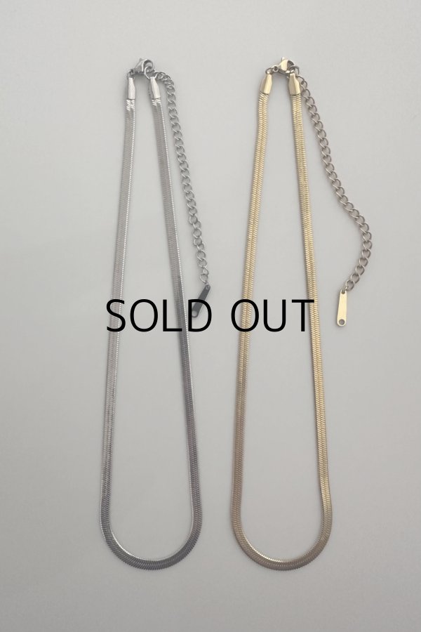 画像6: ステンレス ヘリンボーンチェーンネックレス (6)