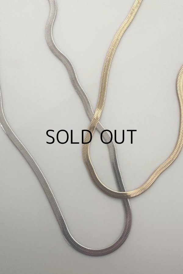 画像2: ステンレス ヘリンボーンチェーンネックレス (2)