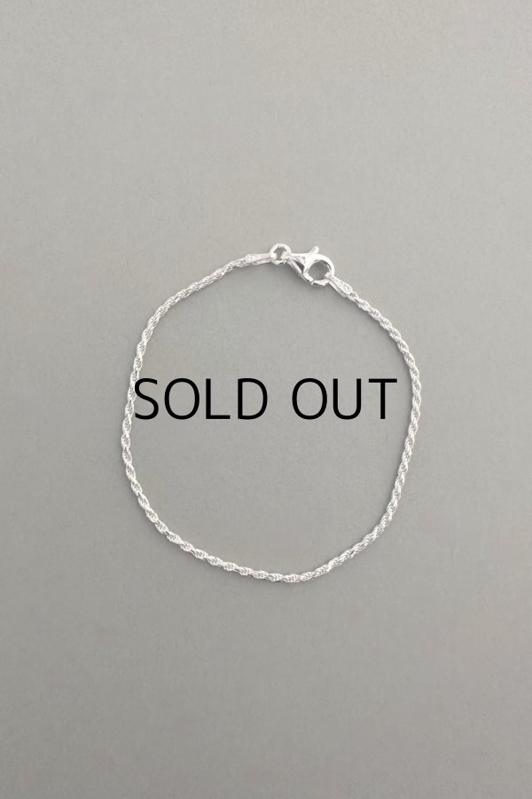 画像5: SILVER925 1.5mm幅 カットロープチェーンブレスレット (5)