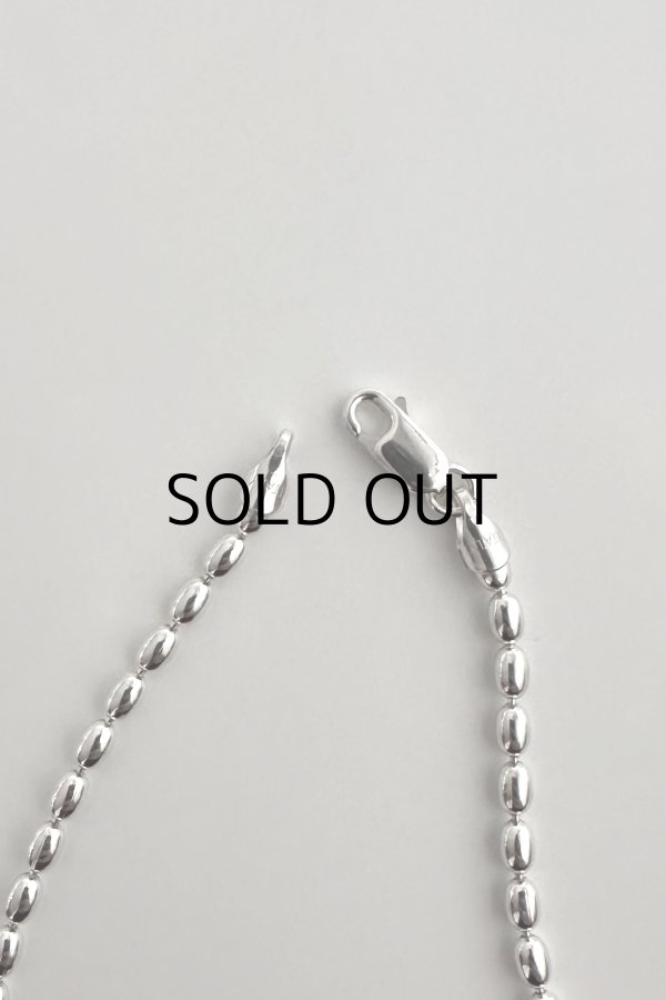 画像7: SILVER925 3.0mm幅 オーバルボールチェーンネックレス (7)