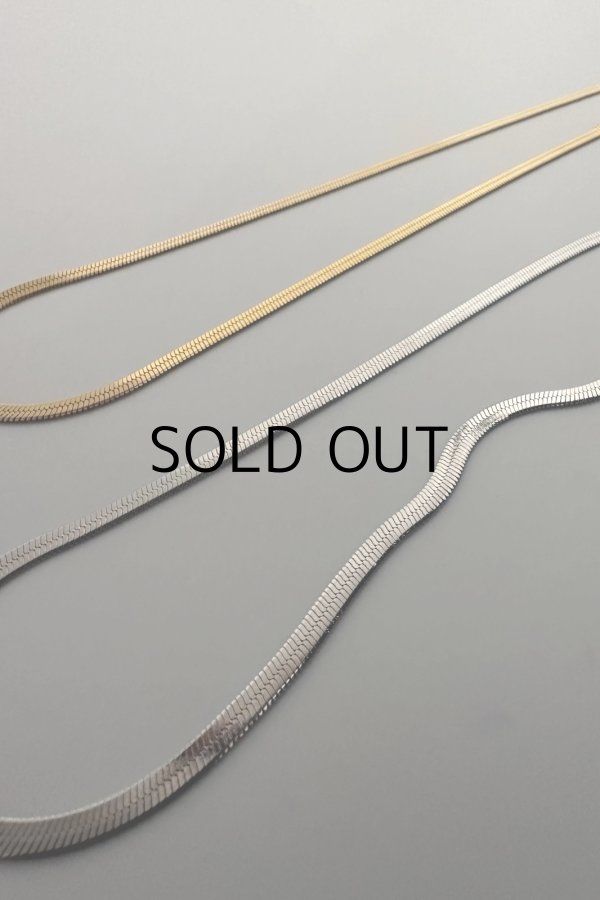 画像3: ステンレス ヘリンボーンチェーンネックレス (3)