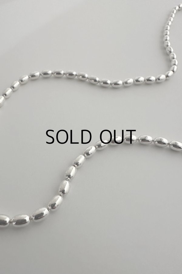 画像5: SILVER925 3.0mm幅 オーバルボールチェーンネックレス (5)