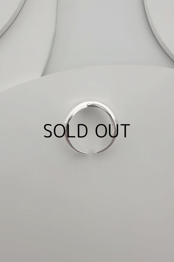 画像8: SILVER925 8mm幅 プランプイレギュラーカーブラインリング/シルバー (8)