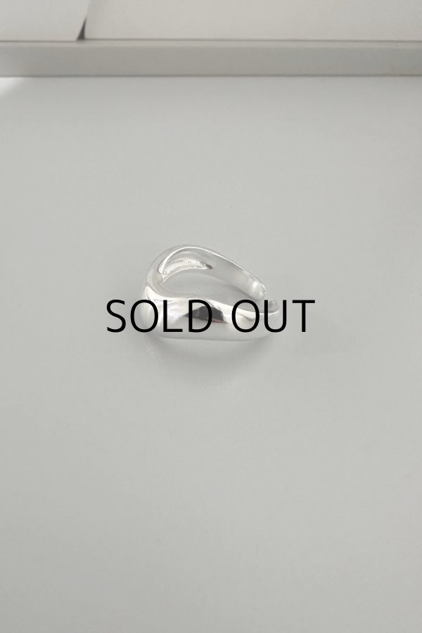 画像6: SILVER925 8mm幅 プランプイレギュラーカーブラインリング/シルバー (6)