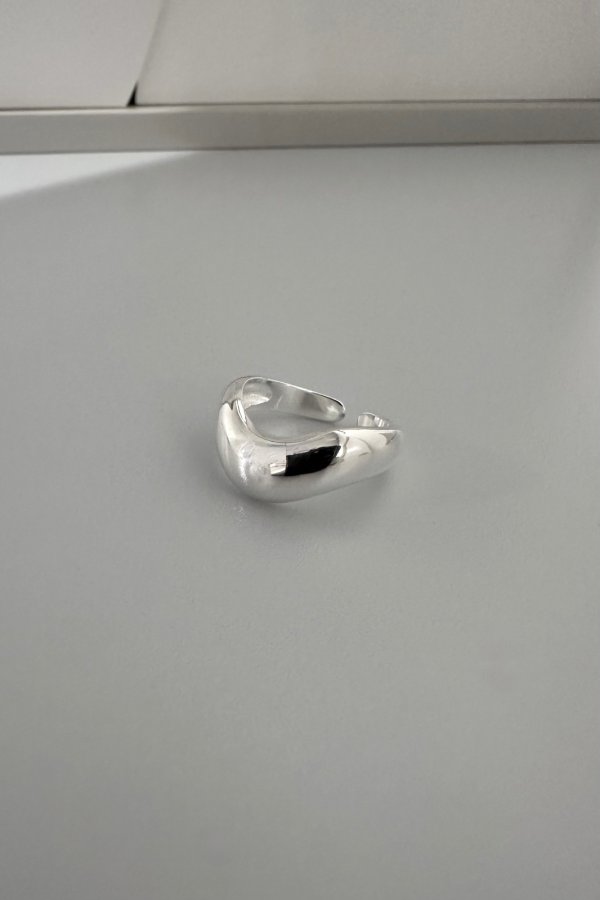 画像5: SILVER925 8mm幅 プランプイレギュラーカーブラインリング/シルバー (5)