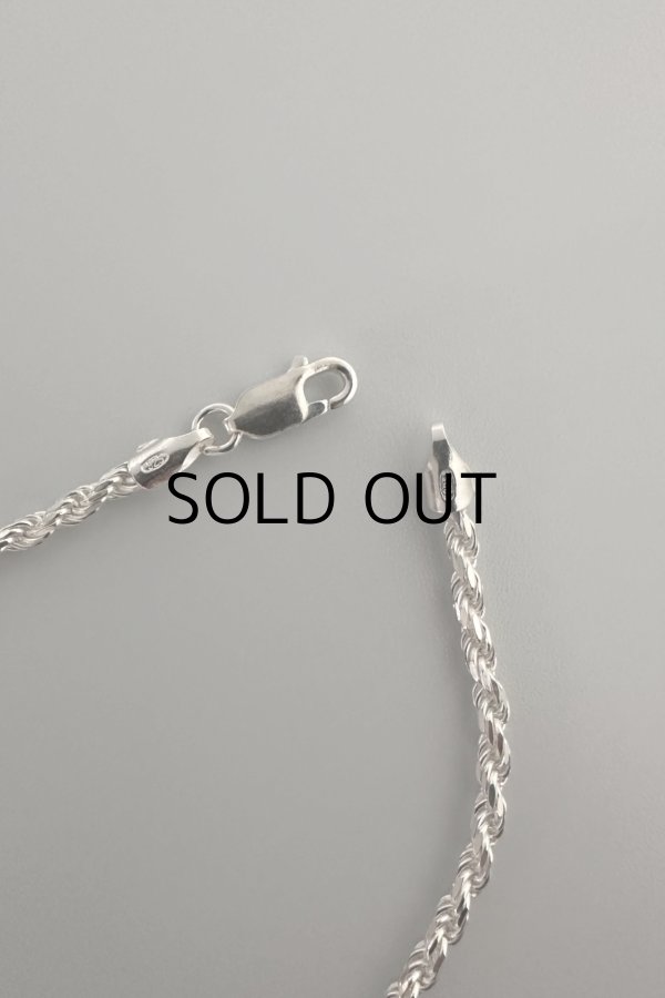 画像6: SILVER925 2.7mm幅 カットロープチェーンネックレス 45cm/シルバー (6)