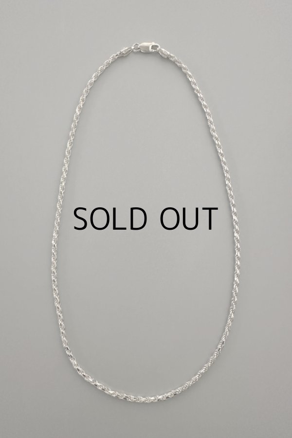 画像5: SILVER925 2.7mm幅 カットロープチェーンネックレス 45cm/シルバー (5)