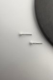 画像2: SILVER925 3mm幅 アジアンノットスタッドピアス/シルバー (2)
