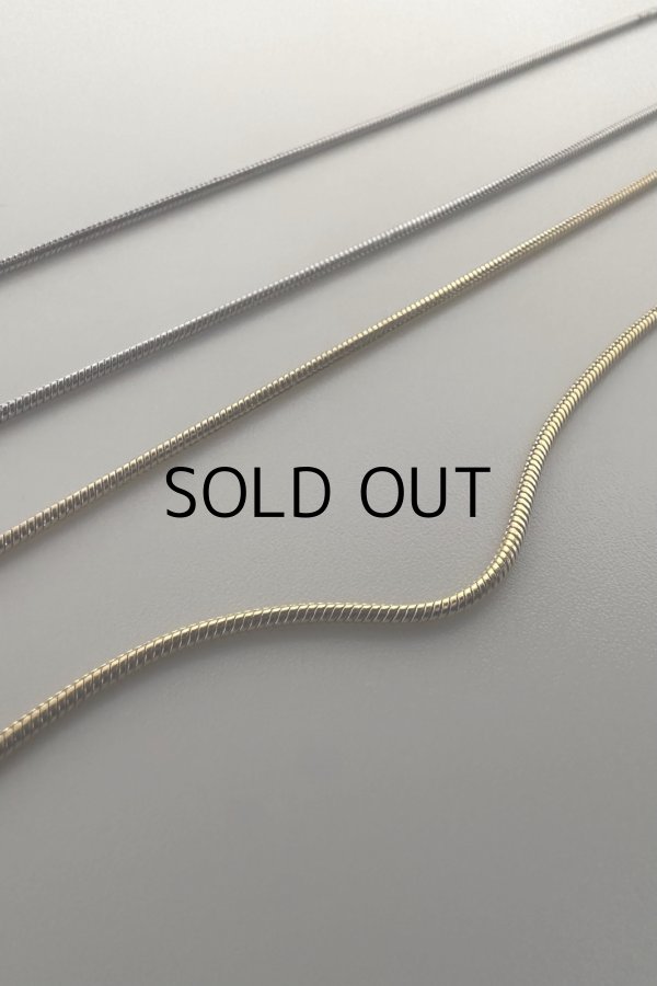 画像3: ステンレス スネークロングネックレス 70cm (3)