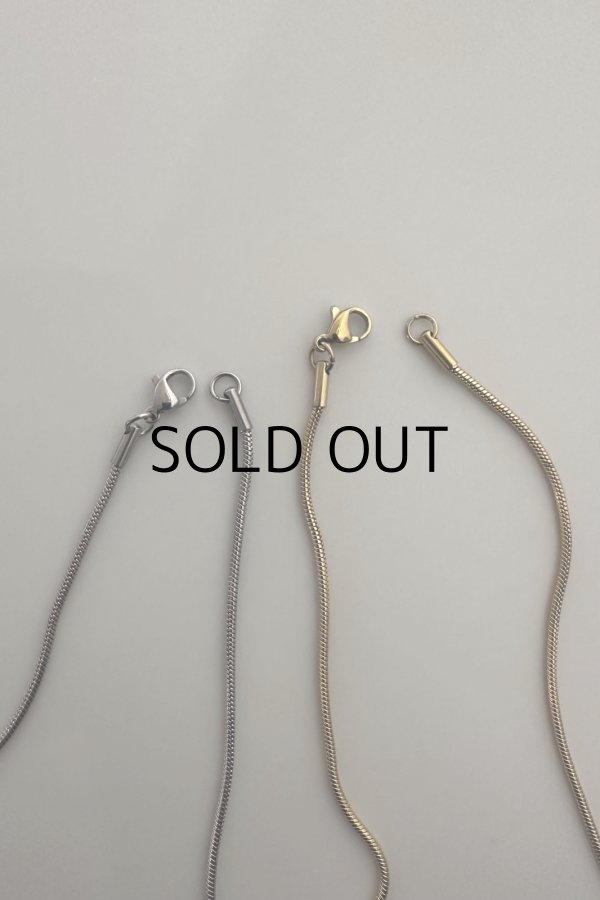 画像4: ステンレス スネークロングネックレス 70cm (4)