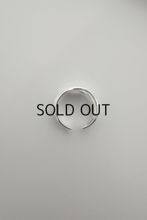 画像6: SILVER925 スリーウェーブクロスラインオープンリング/シルバー (6)