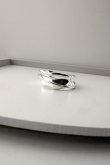 画像4: SILVER925 スリーウェーブクロスラインオープンリング/シルバー (4)