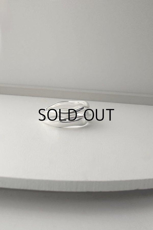 画像5: SILVER925 スリーウェーブクロスラインオープンリング/シルバー (5)