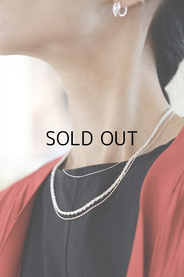 画像7: SILVER925 2.7mm幅 カットロープチェーンネックレス 45cm/シルバー (7)