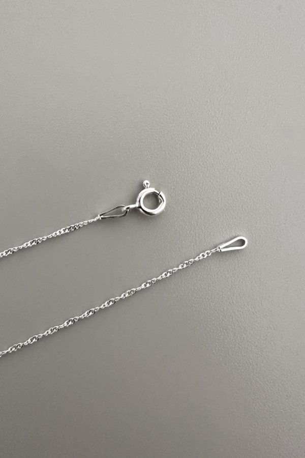 画像4: SILVER925 1.1mm シンガポールチェーンネックレス 40cm/シルバー (4)