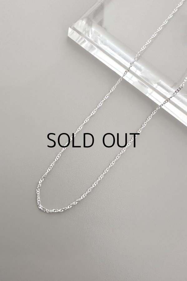 画像1: SILVER925 1.1mm シンガポールチェーンネックレス 40cm/シルバー (1)