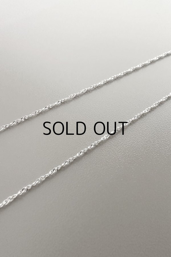 画像2: SILVER925 1.1mm シンガポールチェーンネックレス 40cm/シルバー (2)